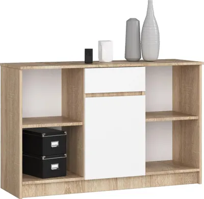 Produktbild von Kommode JENARIA – Sonoma Eiche / Weiß
