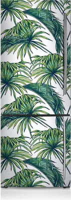 Obrázek produktu pro Samolepky na lednici magnety na lednici dekorace fólie na lednici 60x190 cm - Botanická zahrada