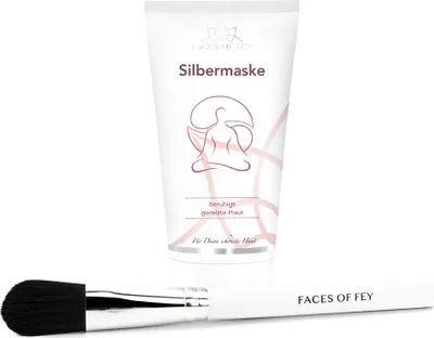 Produktbild von Gesichtsmaske aus Mikrosilber + Maskenpinsel