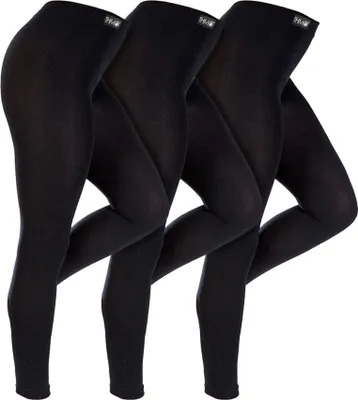 Produktbild von THMO - 3er Pack Damen Thermo Leggings Winter | Warm Dicke Leggings Gefüttert