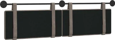 Image de vidaXL Tête de lit suspendue GrisPolyuréthanestyle antique