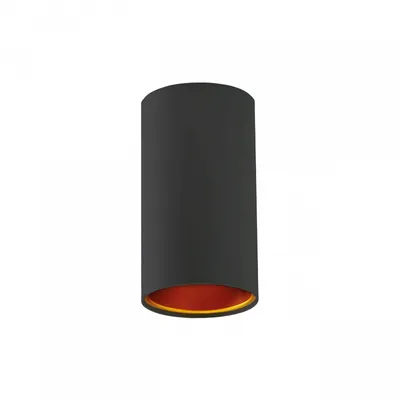 Produktbild von Spectrum LED Chloe TUBA GU10 Aufbauleuchte schwarz & Gold Deckenleuchte IP20 max. 10W rund