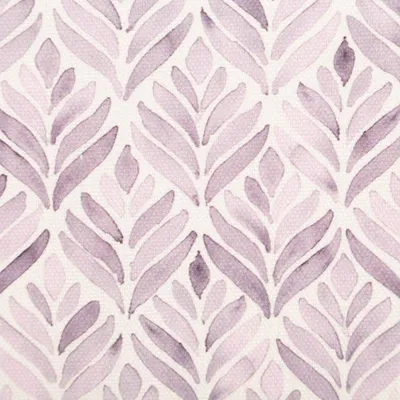 Produktbild von Baumwollstoff Meterware Dekostoff Digital Aquarell weiß lila 1,40m