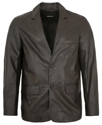 Produktbild von MADDOX - Herren Lederjacke Sakko Lammnappa dunkelbraun : 60