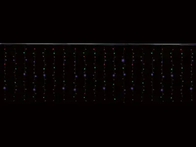Image de Cascade Light Led - 4 X 1.3 M - 300 Led - Multicolore - Câble Transparent - 24 V