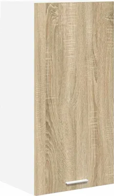 Image de vidaXL Armoire suspendue avec rangement Chêne Sonoma et blanc 40 x 31 x 80 cm