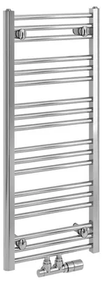 Obrázok produktu pre Bruckner ALBRECHT kúpeľňový radiátor 400 x 930 mm, stredové pripojenie, chróm