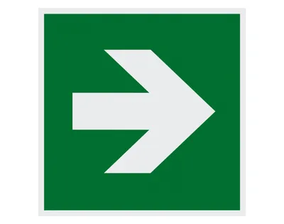 Image de Panneau de signalisation 150x150mm Flèche directionnelle