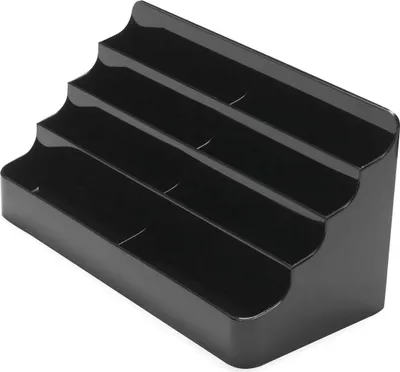 Produktbild von Magnetoplan 70804 Visitenkartenhalter, 4Fächer 8Ablagen, schwarz