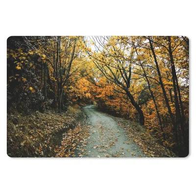 Produktbild von MuchoWow® Schreibtischunterlage Blätter - Herbst - Wald 60x40 cm - XXL Mauspad - Großes Mauspad