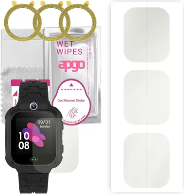 Produktbild von apgo 3 Stück Schutzfolie, Matt, kompatibel mit Bemi Kid 2G Smartwatch, Hydrogel Displayschutzfolie mit Positionierhilfe, Displayfolie, robust und kratzfest