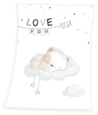 Produktbild von Sleeping Little Bear Soft Peach Decke / Babydecke, 75x100 cm