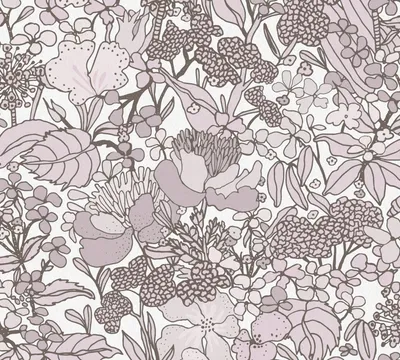 Produktbild von Architects Paper Blumentapete Floral Impression florale Tapete Vliestapete creme braun weiß beige 10,05 m x 0,53 m