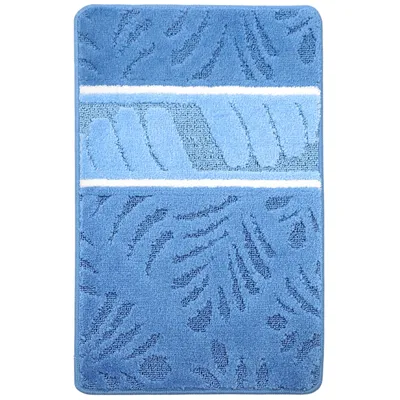Produktbild von Badteppich Hellblau - rutschfeste Badematte für Badezimmer 50x80 cm - Weich, Waschbar & Komfortabel - Badvorleger - Ideal für Fußbodenheizung