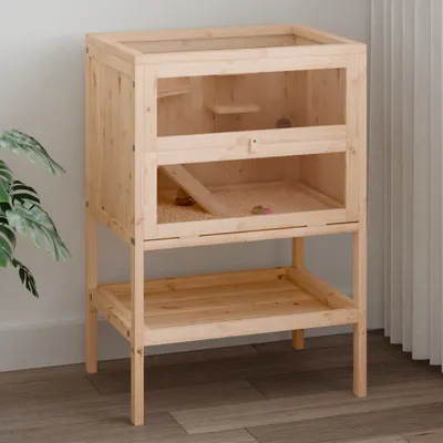 Immagine prodotto di Gabbia per criceti 55x40x80 cm in legno massello di abete