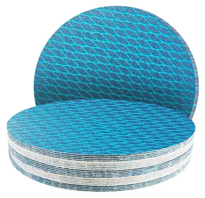 Productafbeelding van Schuurplaten met klittenband, 300 mm, korrelgrootte 80, blauw, zonder gaten, 25 stuks
