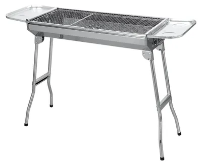 Produktbild von Holzkohlegrill Edelstahl Outdoor Grill Faltgrill Campinggrill Tragbar 74 x 33,5 x 71,5 cm