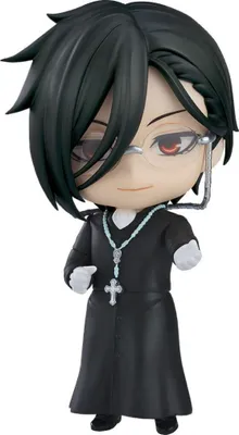 Image de Black Butler : figurine d’action Nendoroid de l’arc de la Boarding School, Sebastian Michaelis, version Sapphire Owl, 10 cm