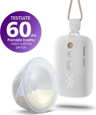 Obrázek produktu pro Philips AVENT Hands-free SCF531/11 Jednoduchá elektrická odsávačka mateřského mléka, Elektronický, Bílá