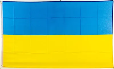 Produktbild von Ukraine Flagge 90x150 cm, reißfest, doppelt vernäht, für Innen- und Außenbereich