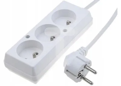 Produktbild von Jonex Steckdosenleiste weiß, 3 m, 3 Steckplätze