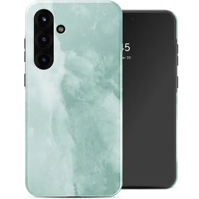 Produktbild von Selencia Vivid Back Cover Samsung Galaxy S25 Plus - Marble Grayed Jade
