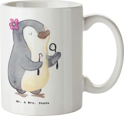 Produktbild von Mr. & Mrs. Panda Tasse Zahntechnikerin Herz - Weiß - Geschenk, Trinkbecher, Kaffeebecher, Becher, Teetasse, Pott