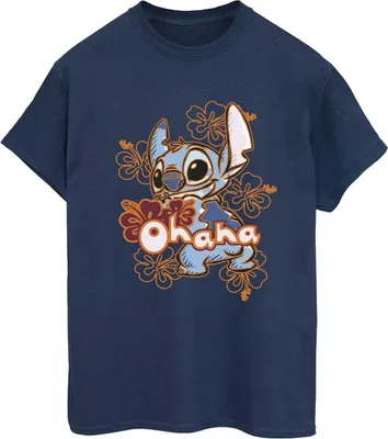Produktbild von Disney - "Ohana" T-Shirt für Damen BI30222 (XL) (Marineblau)