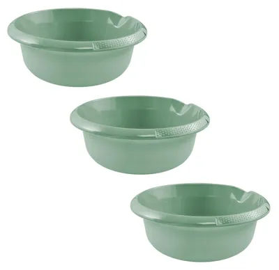 Produktbild von keeeper björk 3x Universal-Schüssel mit Ausguss, Rund, 3,5 l, Ø 28 cm, Nordic Green