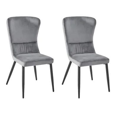 Obrázek produktu pro Jídelní židle AKVAS, sada 4 ks, 53x63x97 cm, čalouněná, šedá