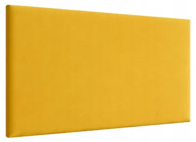 Zdjęcie produktu dla PANEL TAPICEROWANY ŚCIENNY 40x30 cm WELUR ŻÓŁTY MIĘKKI ZAGŁÓWEK WEZGŁOWIE
