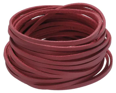 Kunstleder-Suède-Tau, 5 m, rot, 2,6 mm breit, für DIY-Schmuck