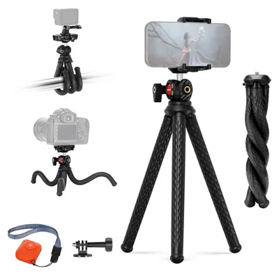 Produktbild von NEEWER Stativ Flexibel Fernbedienung Mini Kamera Handystativ mit Handy Halterung