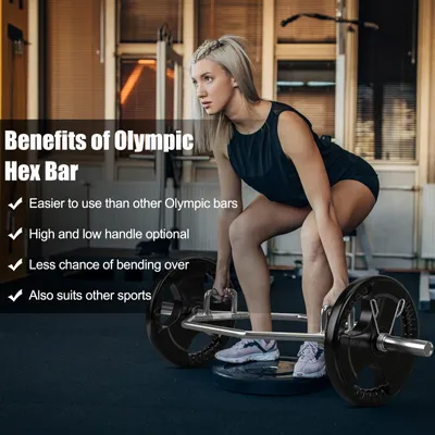 Obrázek produktu pro Skládací olympijská tyč pro silový trénink a mrtvé tahy, s nosností 800 liber a ocelovými rukojeťmi