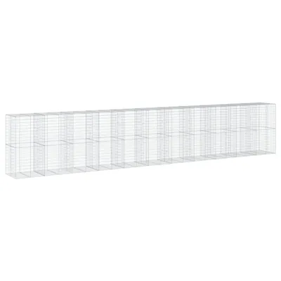 Produktbild von Gabione mit Deckel 1100x100x200 cm Verzinktes Eisen