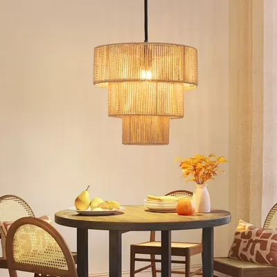 Produktbild von ZMH Hängelampe Esstisch Pendelleuchte Wohnzimmer Ratten E27 Hängeleuchte Esstischlampe Hängend Esszimmerlampe 1-flammig Pendellampe Ø35cm
