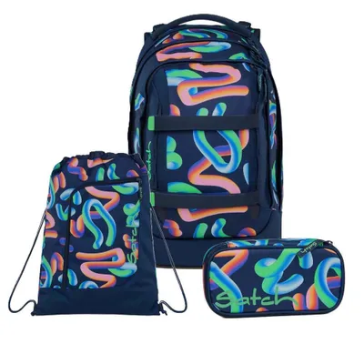 Image de Satch, ensemble de sac à dos scolaire PACK Crazy Twist, 3 pièces, à partir du CM2