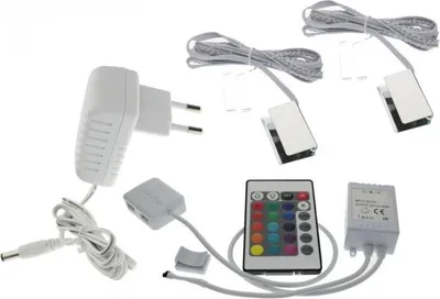 Produktbild von Glaskantenbeleuchtung Set mit 2 Clips