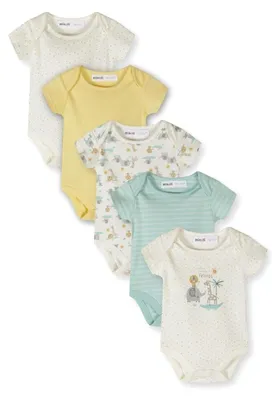 Produktbild von Minoti Baby Bodys Baumwolle kurzarm Offwhite Gr. 80 für Mädchen