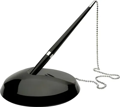 Image de Porte-stylo avec chaîne, noir