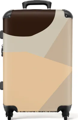 Produktbild von NoBoringSuitcases.com® Großer Koffer - Formen - Modern - Abstrakt - Figuren - Kunst - Kombinationsschloss TSA - Hartschalen Trolley 4 Rollen - 72 liter - Reisekoffer - 66 cmKoffer Mittelgroß 67x43x25 cm, 72L,
