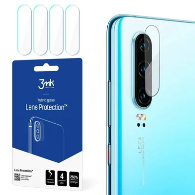 Produktbild von 3mk Hybridglas Lens Protection für Huawei P30 Kamera Objektiv Kameralinse 0,16mm 6H (4 Stück)