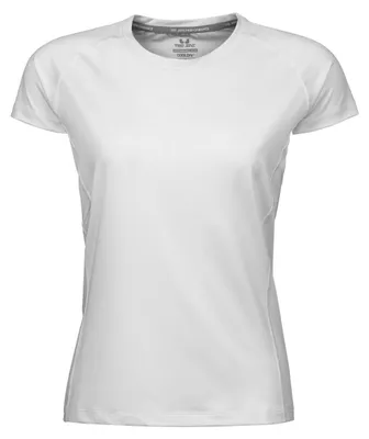 Produktbild von Tee Jays Damen Cool Dry T-Shirt, Kurzarm FK917 (XL) (Weiß)