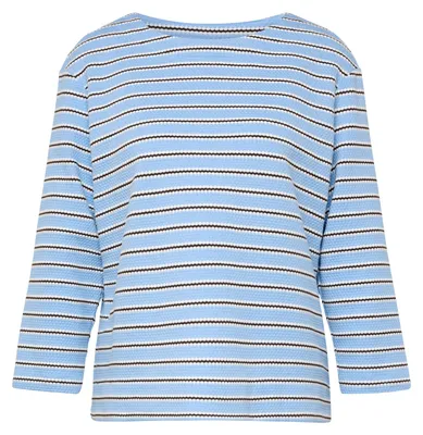 Produktbild von Rabe Damen T-Shirt, Hellblau, mit 3/4-Ärmeln und Seitenschlitzen, Größe 36