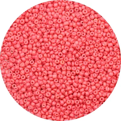 Productafbeelding van Glaskralen, 3 mm, 5000 stuks, rond, lichtrood, voor sieradenproductie