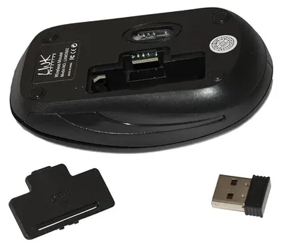Immagine prodotto di Link Mouse Wireless 3 Tasti Nero Ricevitore USB 1000 DPI