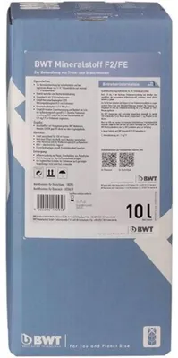 Obrázek produktu pro BWT Mineralstoff F/E, balení, pro částečně změkčenou, agresivní vodu, 10l kanystr, 1 ks.