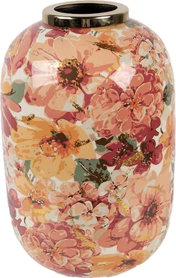 Produktbild von Clayre & Eef Vase Ø 17x25 cm Beige Metall