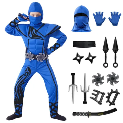 Obrázek produktu pro Spooktacular Creations DK-X9IA-WMDW, Kostým, Dětský, Muži, Ninja, S, Polyester