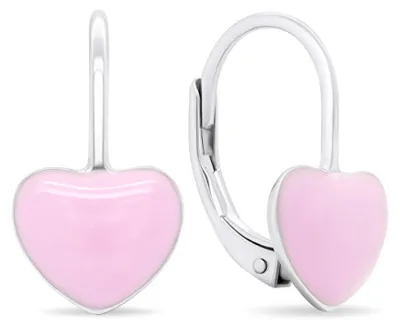 Produktbild von Beautiful silver earrings Heart EA445WP